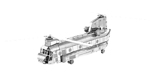 Металлический конструктор Metal Earth: Вертолет CH-17 Chinook