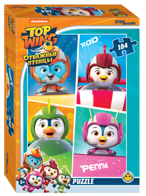 Пазл Step puzzle 104 деталей: Отважные птенцы (Никелодеон) (82206)