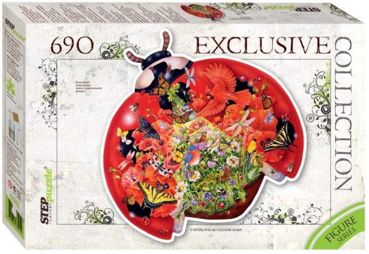 Пазл Step puzzle 690 деталей: Божья коровка (83505)