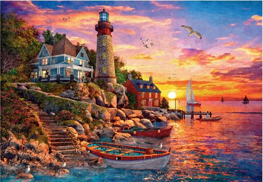 Пазл Step puzzle 4000 деталей: Маяк на закате (85415)
