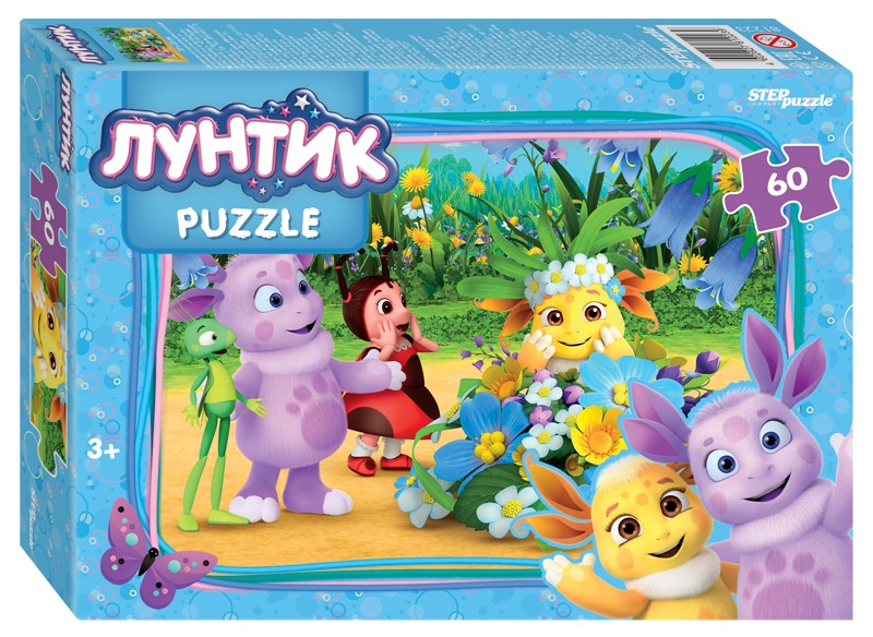 Пазл Step puzzle 60 деталей: Лунтик (81223)