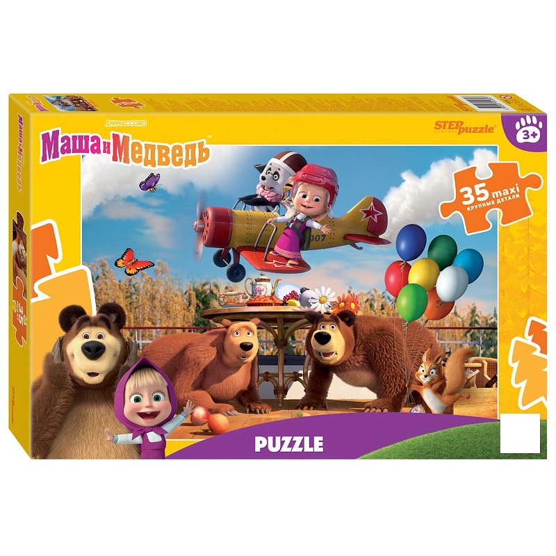 Пазл Step puzzle 35 Maxi деталей: Маша и Медведь (91282)