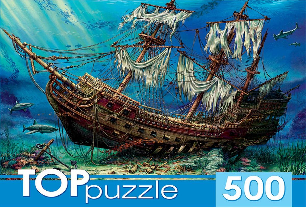 Пазл TOP Puzzle 500 деталей: Затонувший корабль (ХТП500-4235)