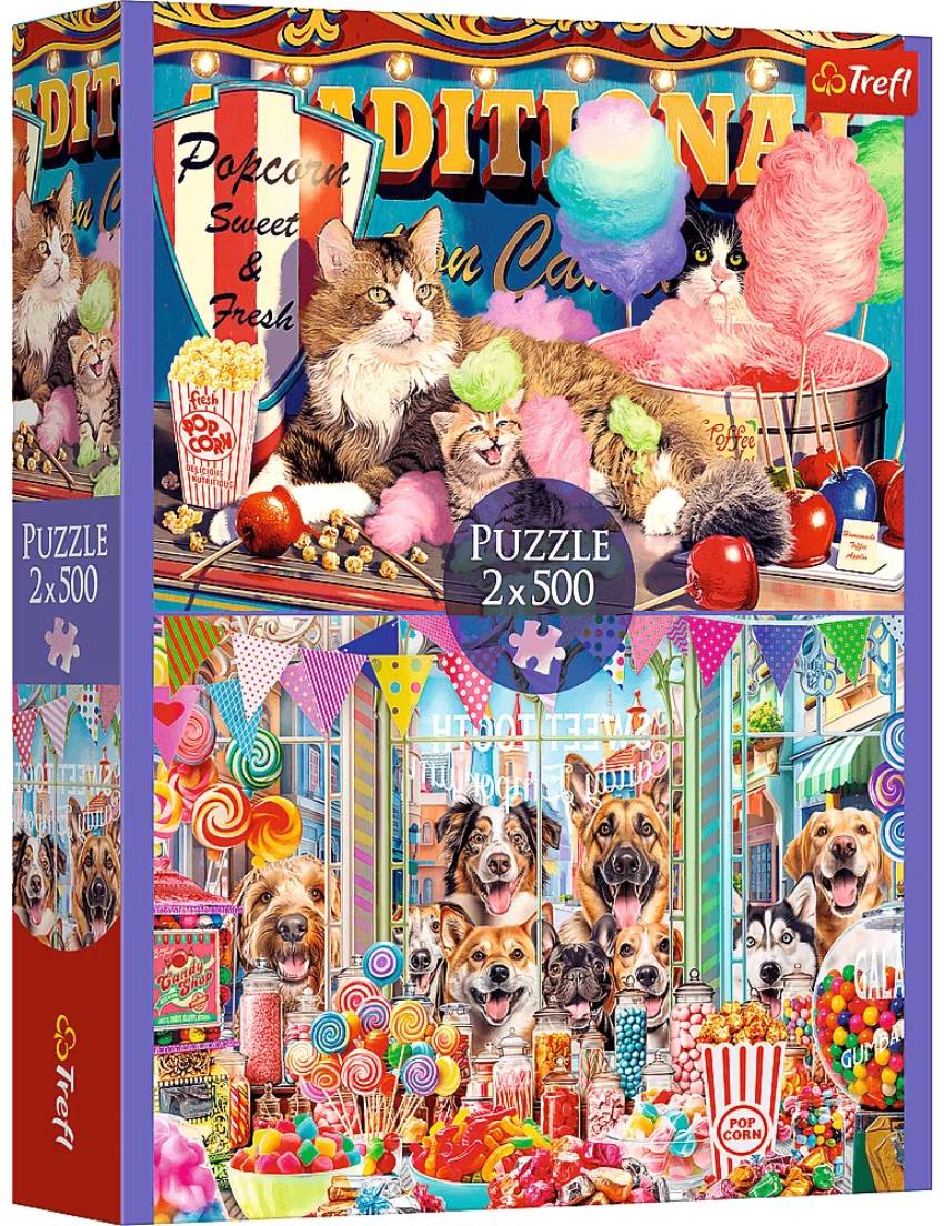 Пазл Trefl 2х500 деталей: Пушистые друзья (TR37495)