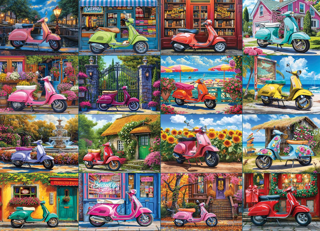 Пазл Eurographics 1000 деталей: 16 скутеров (6000-5916)