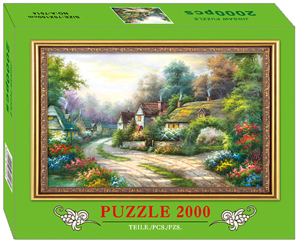 Пазл Royaumann 2000 деталей: Улица в поселке (A-7014)