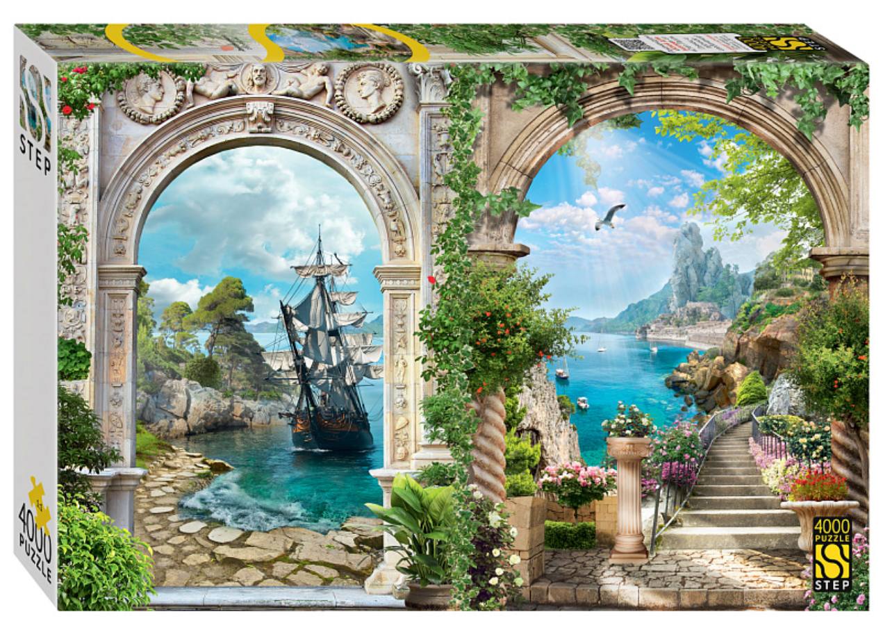 Пазл Step puzzle 4000 деталей: Две арки у моря (85422)