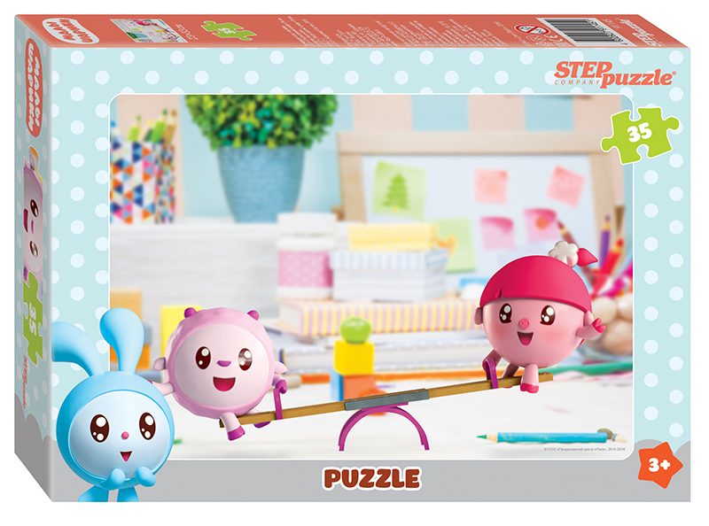 Пазл Step puzzle 35 деталей: Малышарики (Мармелад Медиа) (91145)