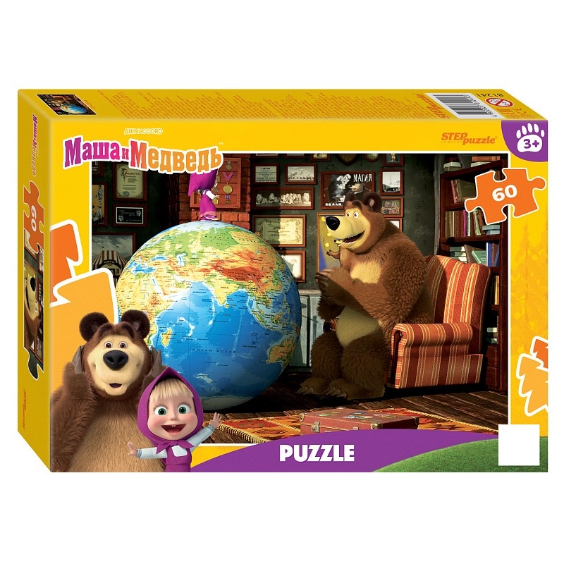 Пазл Step puzzle 60 деталей: Маша и Медведь (81241)