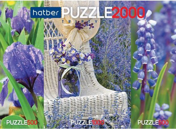 Пазл Hatber 2х500 и 1000 деталей: Прованс (2000ПЗ2_14277)