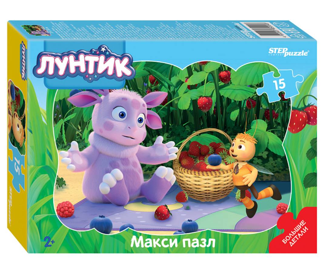 Пазл макси Step puzzle 15 деталей: Лунтик (контурный) (65004)