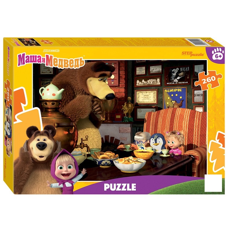 Пазл Step puzzle 260 деталей: Маша и Медведь (95149)