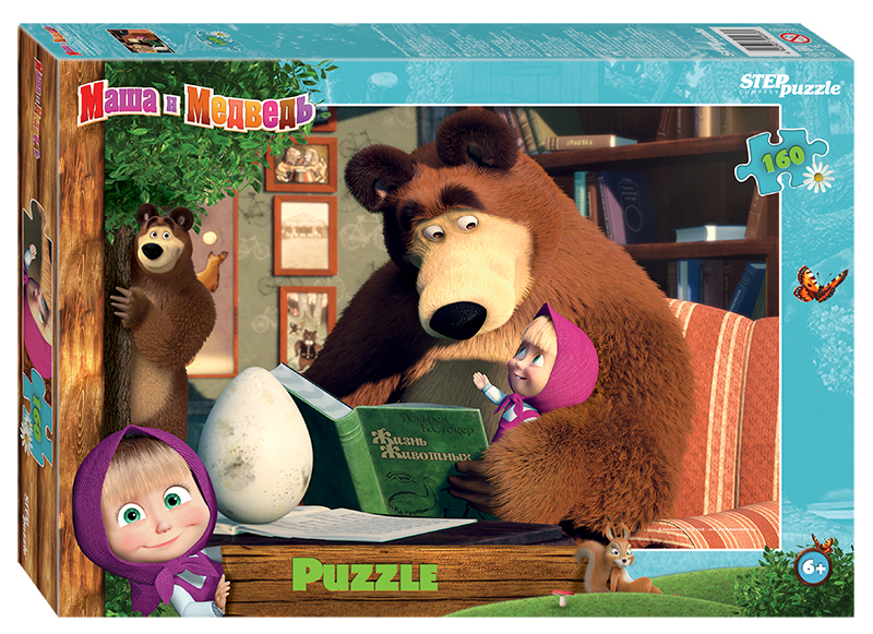 Пазл Step puzzle 160 деталей: Маша и Медведь - 2 (Анимаккорд) (94089)