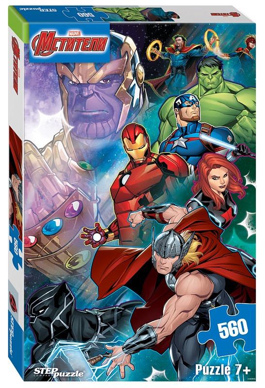 Пазл Step puzzle 560 деталей: Черная вдова (Marvel) (97091)