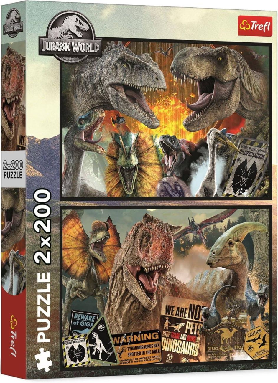 Пазл Trefl 2х200 деталей: Юрский парк (TR13316)