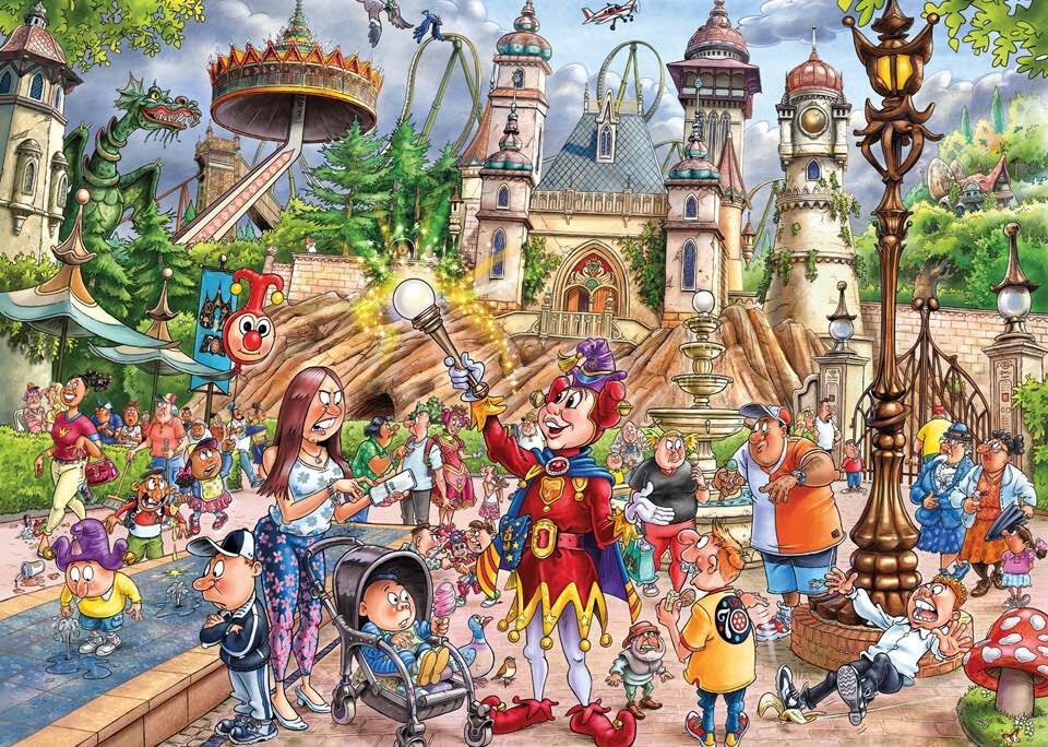 Пазл Jumbo 1000 деталей: Wasgij. Мир чудес (Mystery Efteling) (J25021)