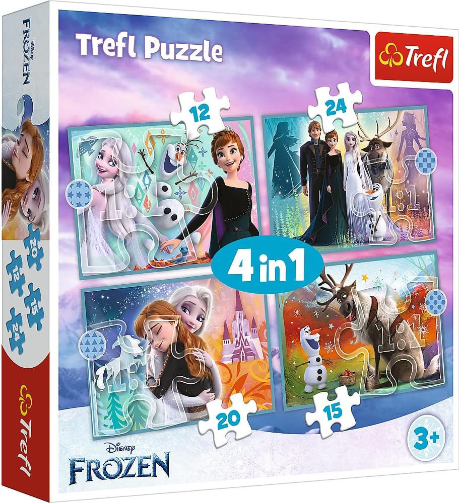 Пазл Trefl 12#15#20#24 деталей: Удивительный мир. Холодное сердце (TR34381)