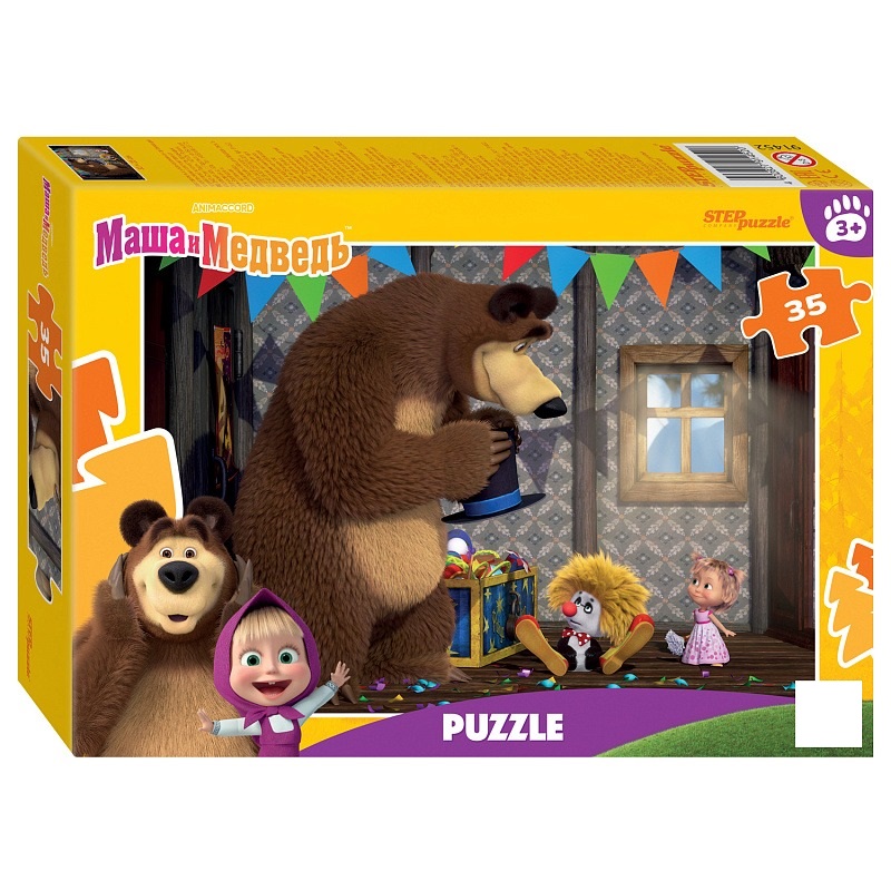 Пазл Step puzzle 35 деталей: Маша и Медведь (91452)