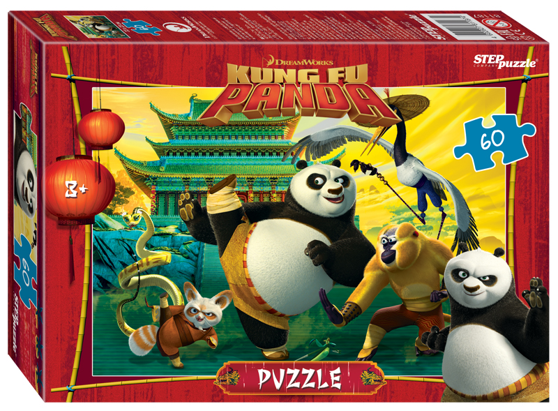 Пазл Step puzzle  60 деталей: Кунг-фу Панда (81187)