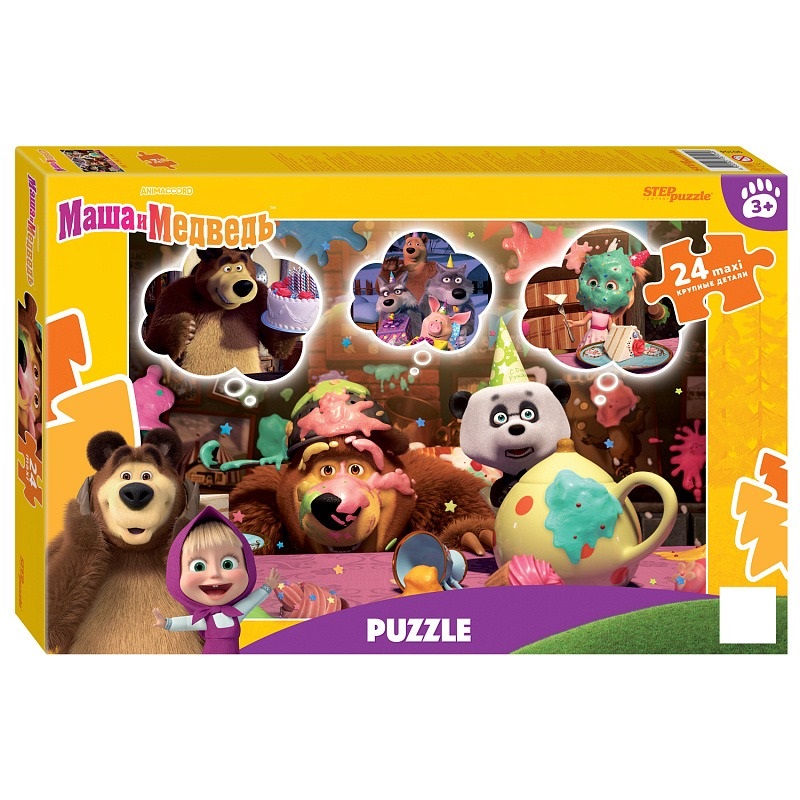 Пазл Step puzzle 24 Maxi деталей: Маша и Медведь (90104)