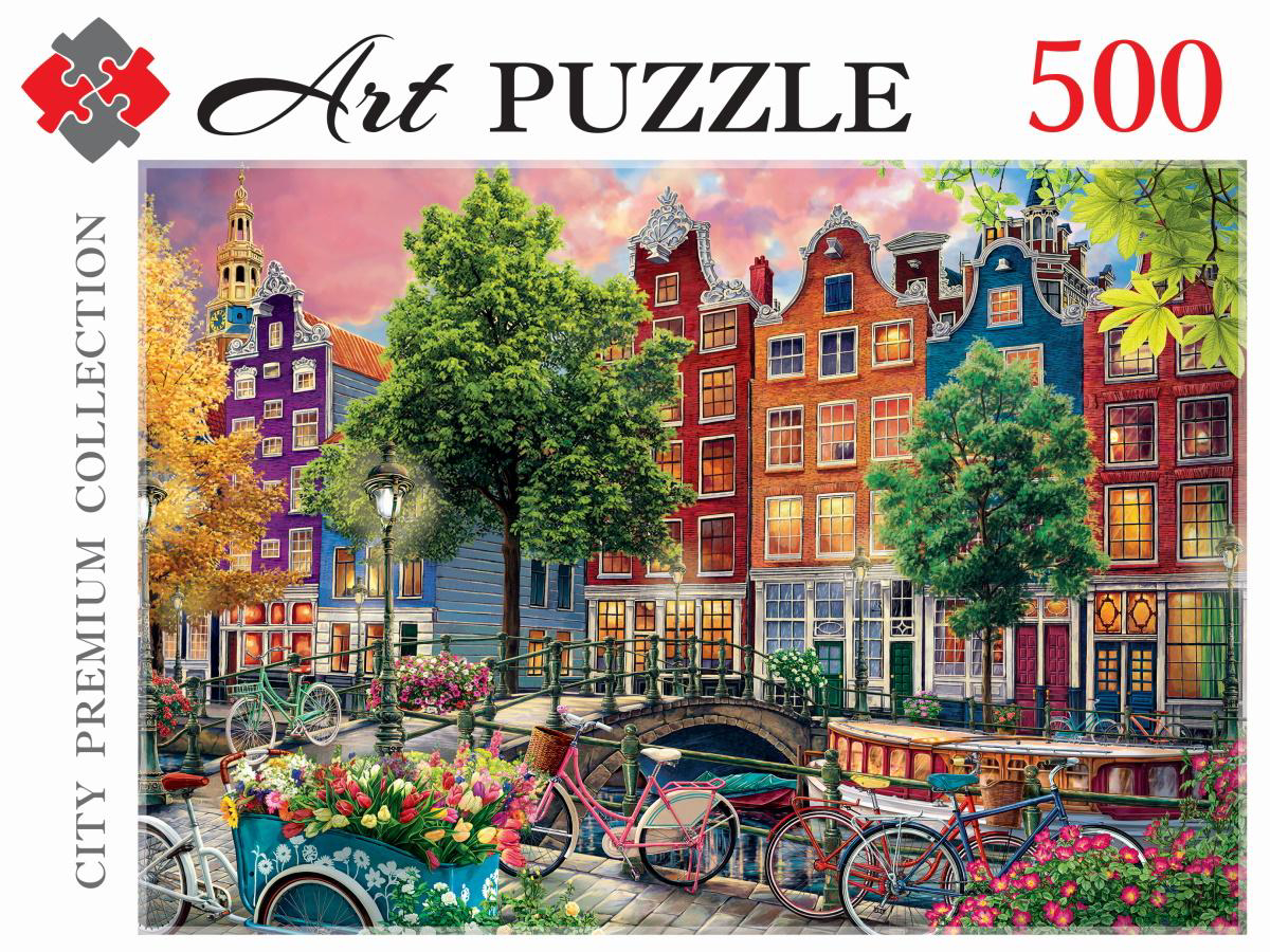 Пазл Artpuzzle 500 деталей: Красивый закат в Амстердаме (Ф500-3891)
