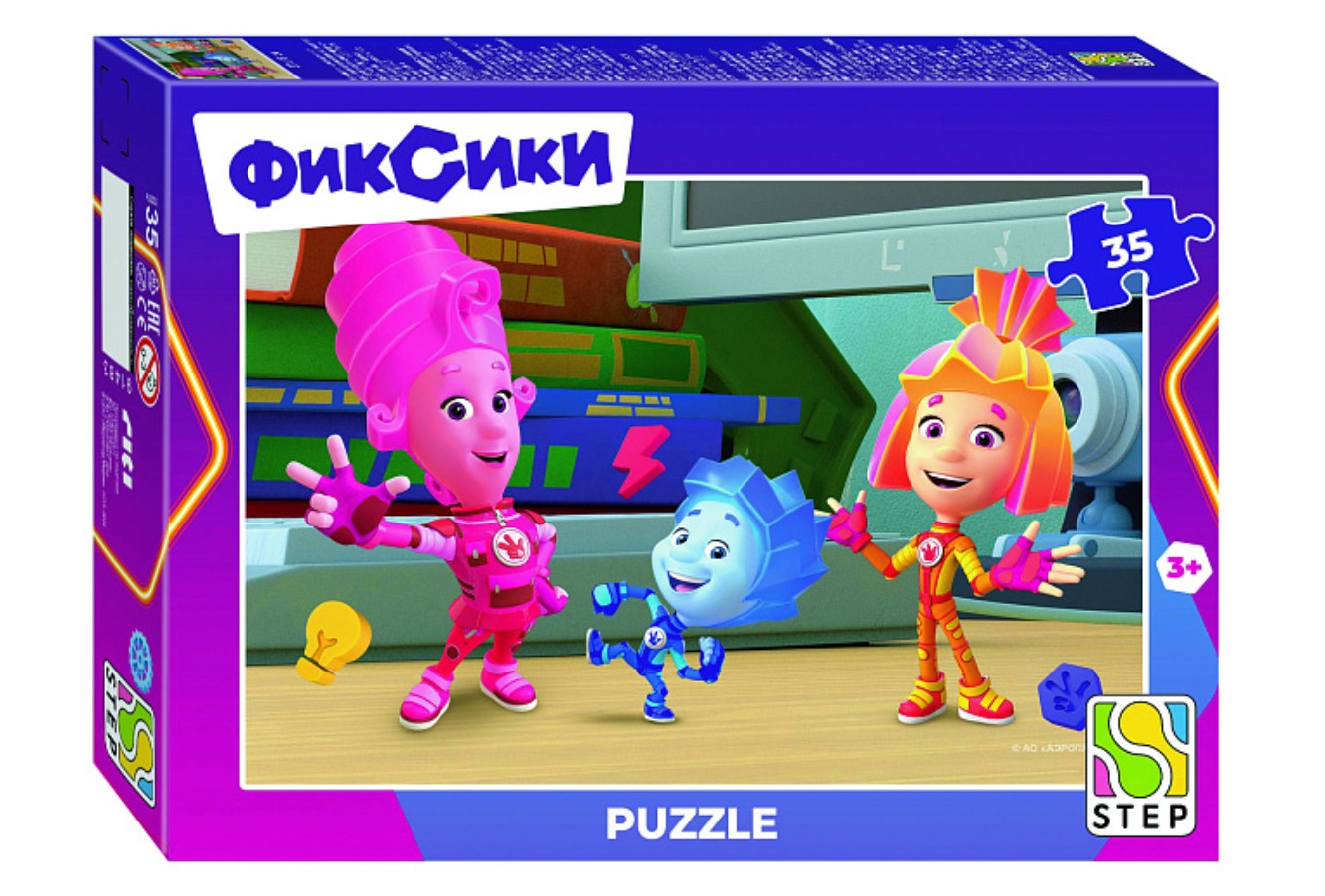 Пазл Step puzzle 35 деталей: Фиксики. Новый сезон (91483)