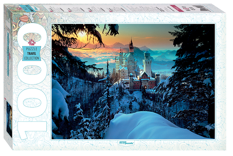 Пазл Step puzzle 1000 деталей: Бавария. Замок Нойшванштайн (79103)