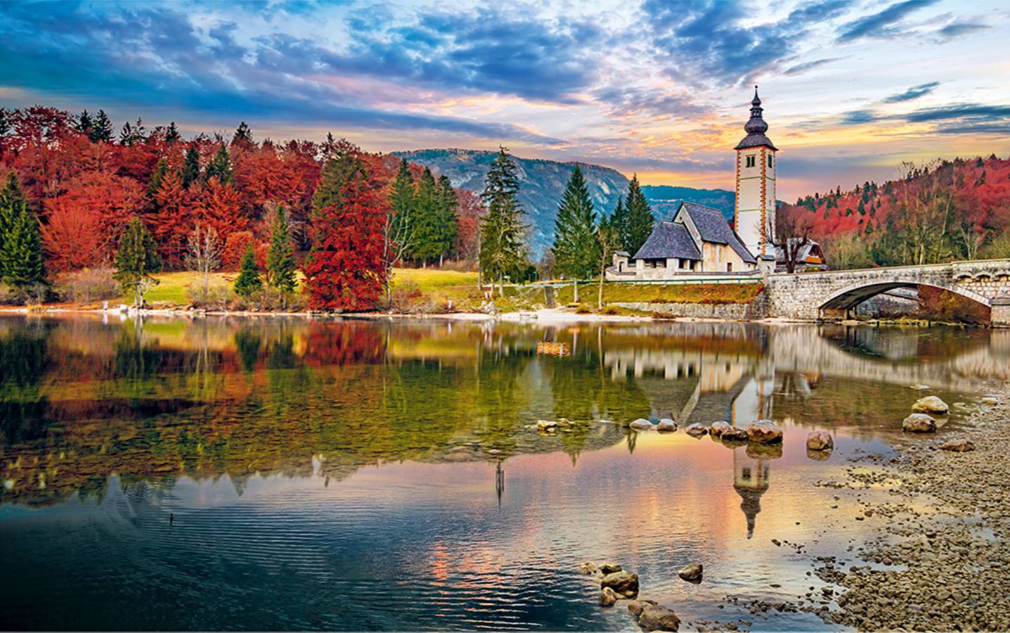Пазл Artpuzzle 1000 деталей: Словения. Бохиньское озеро (ШТК1000-0472)