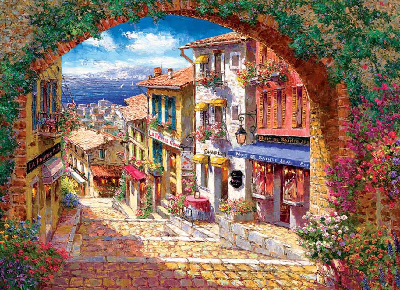 Пазл Cobble Hill 500 деталей: Арка в Кань-Сюр-Мер (CH45084)