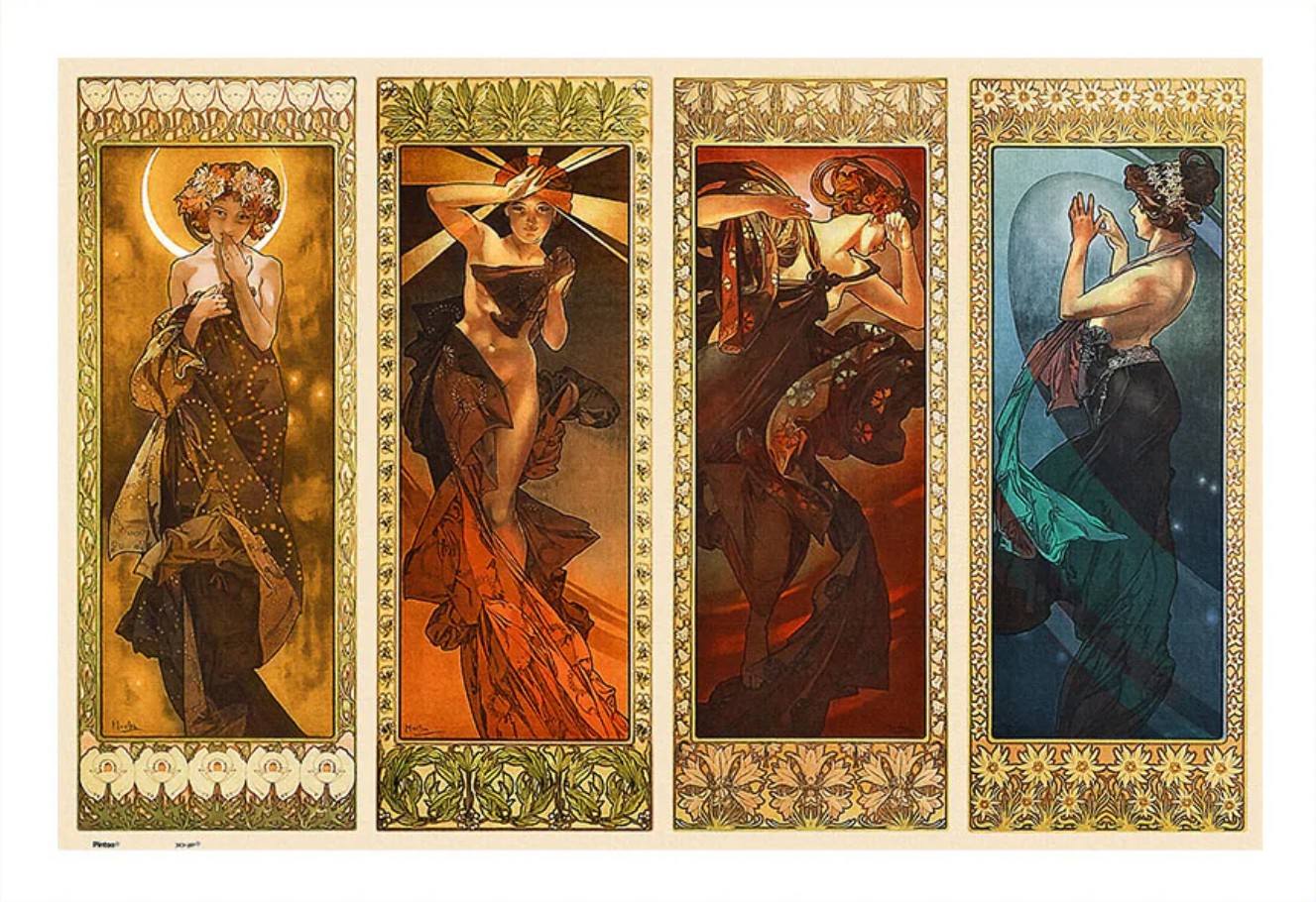 Пазл Pintoo 600 деталей: Альфонс Муха. Луна и звезды (Н3670)