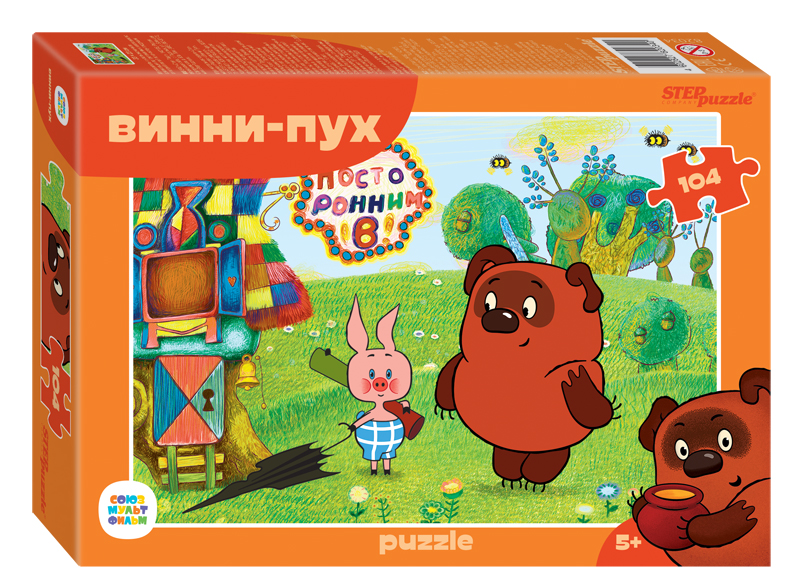 Пазл Step puzzle 104 деталей: Винни Пух (82034)