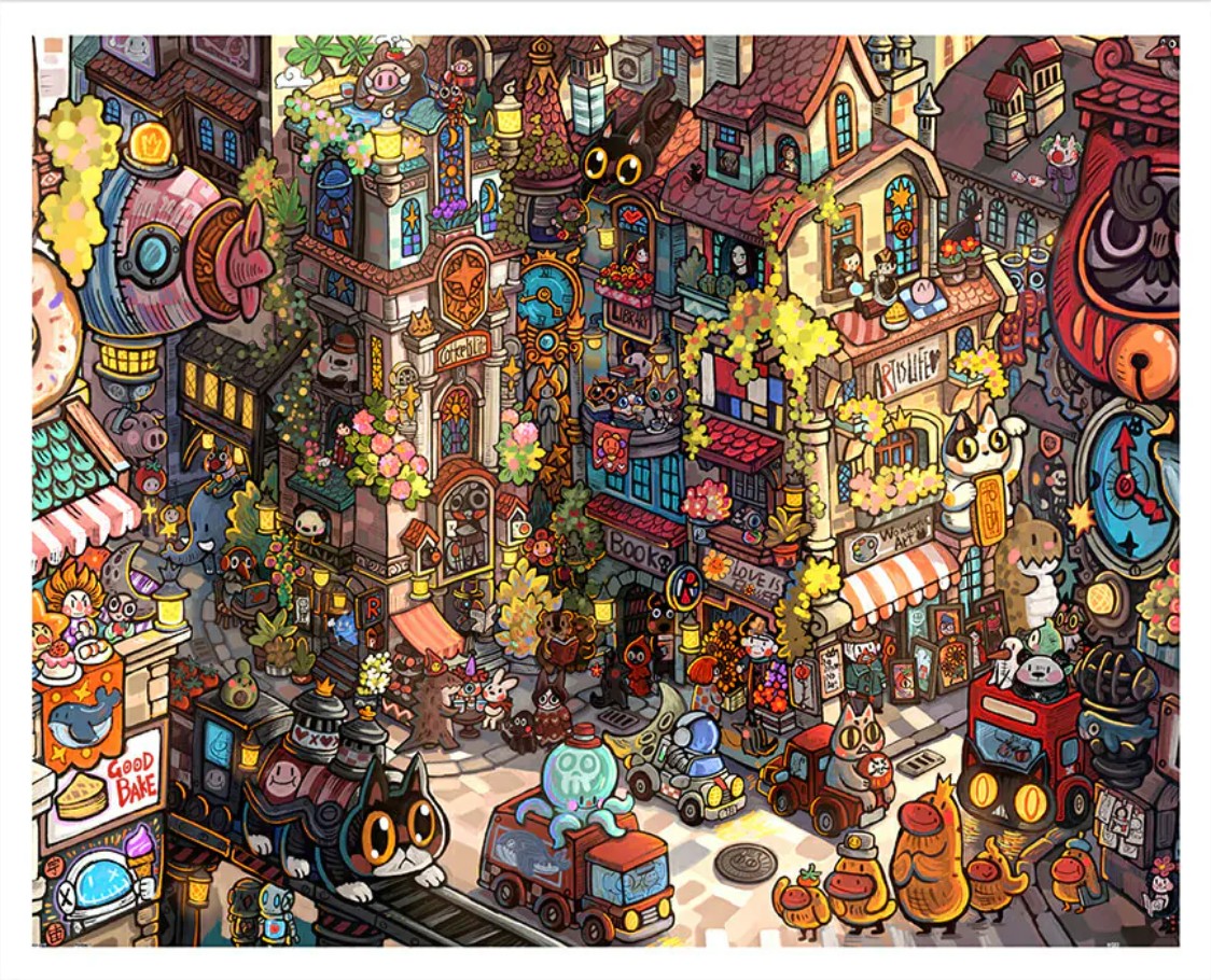 Пазл Pintoo 2000 деталей: Art Street (H3607)