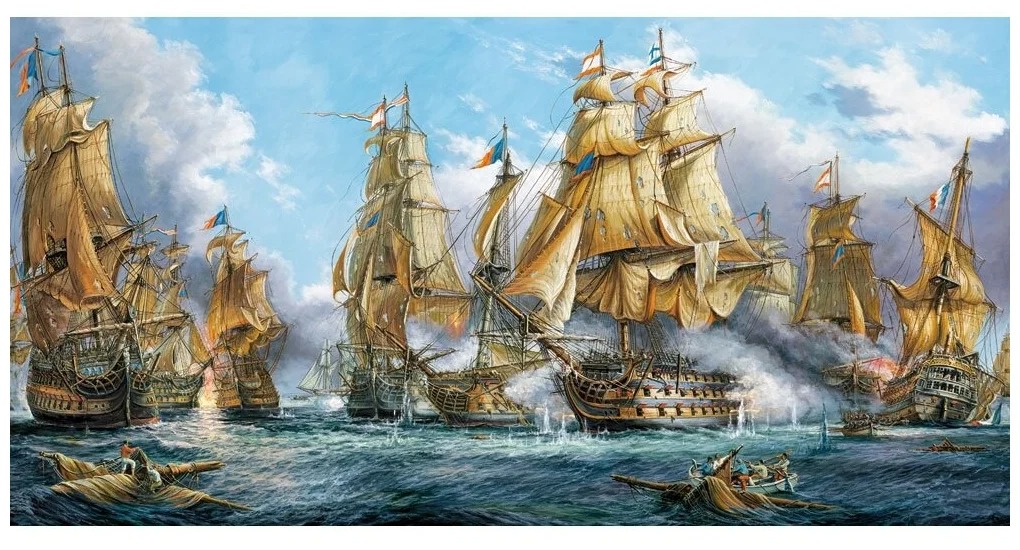 Пазл Castorland 4000 деталей А.А.Орлиньски: Морской бой (С-400102)