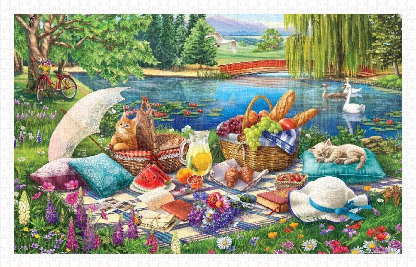 Пазл Pintoo 1000 деталей: Пикник с котятами (H3564)