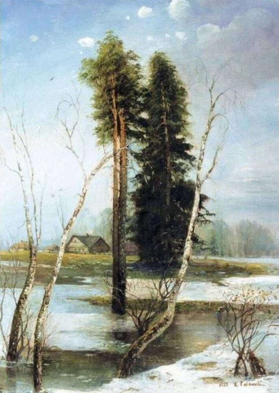 Пазл Стелла 1000 деталей: Саврасов А.К. Ранняя весна (TG100973)