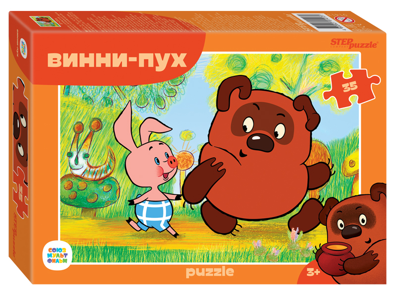 Пазл Step puzzle  35 деталей: Винни Пух (91413)