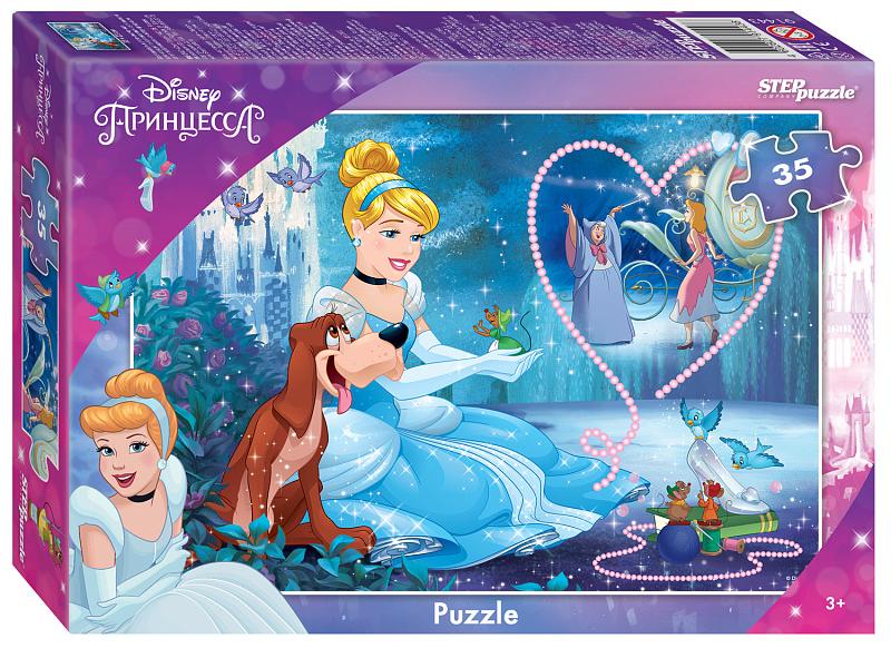 Пазл Step puzzle 35 деталей: Золушка - 3 (Disney) (91443)