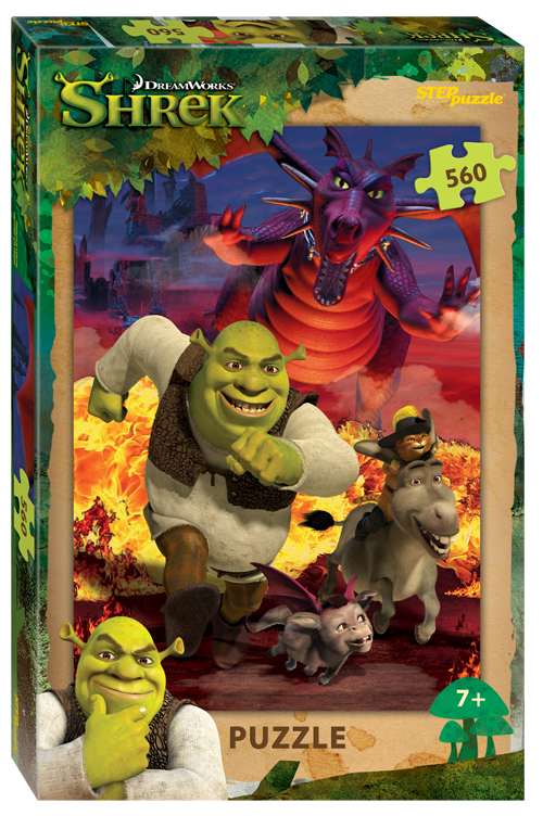 Пазл Step puzzle  560 деталей: Shrek (DreamWorks, Мульти) (97080)
