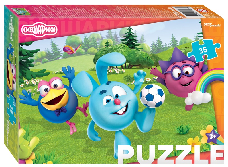 Пазл Step puzzle 35 деталей: Смешарики (91403)