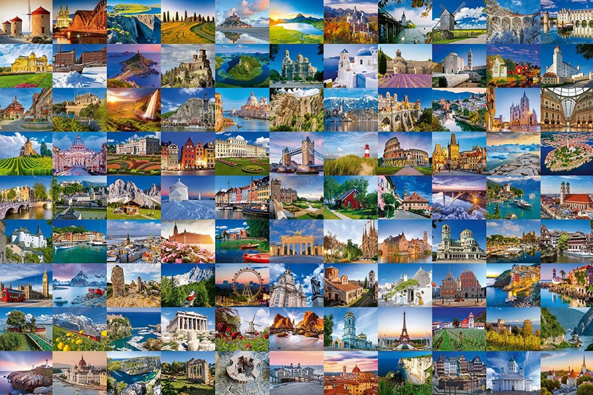 Пазл Ravensburger 3000 деталей: Красивые места Европы (RV17080)