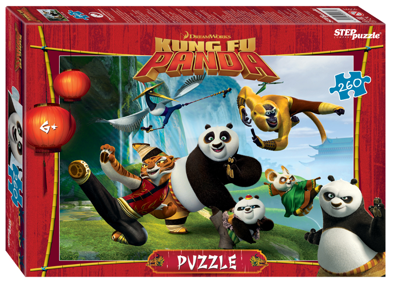 Пазл Step puzzle 260 деталей: Кунг-фу Панда (DreamWorks, Мульти) (95093)