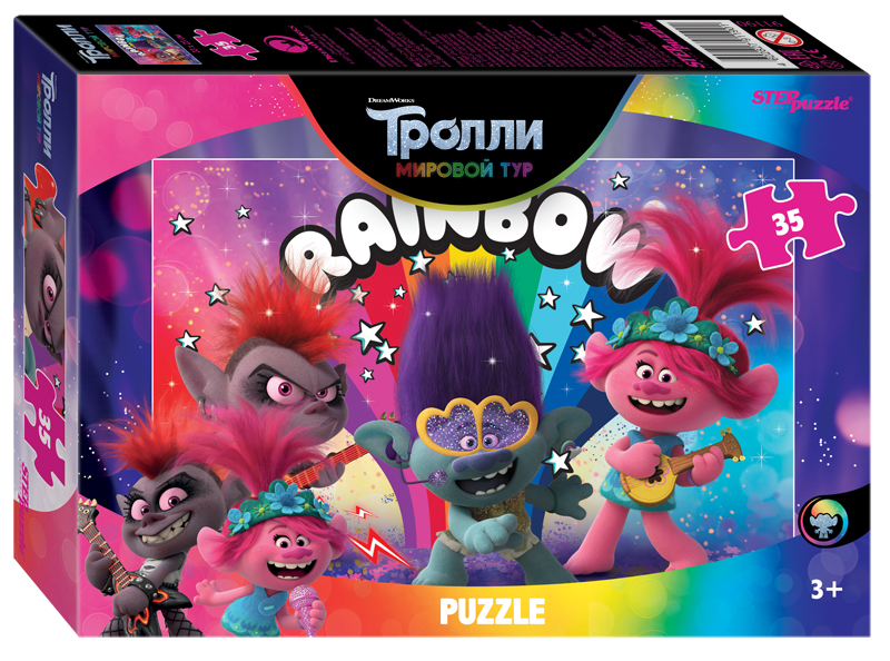 Пазл Step puzzle 35 деталей: Trolls - 2 (91190)