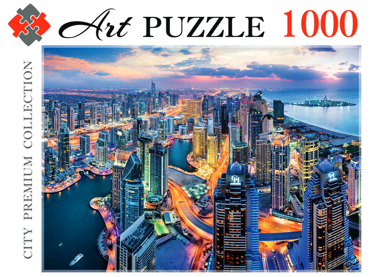 Пазл Artpuzzle 1000 деталей: Дубай с высоты птичьего полета (ГИК1000-0467)
