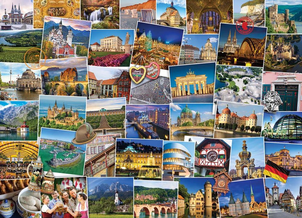 Пазл Eurographics 1000 деталей: Путешественник в Германии (6000-5465)