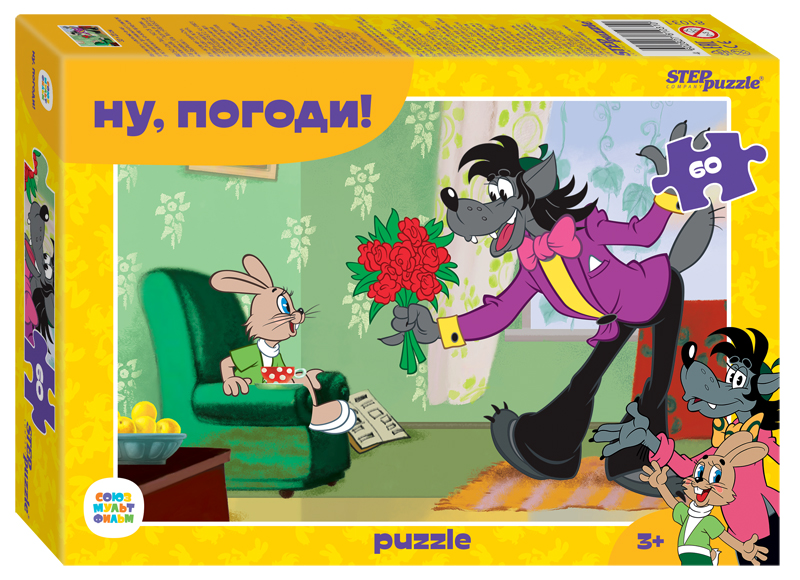 Пазл Step puzzle 60 деталей: Ну, погоди! (81031)