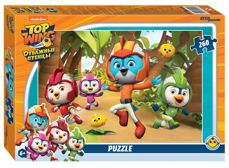 Пазл Step puzzle 260 деталей: Отважные птенцы (Никелодеон) (95104)