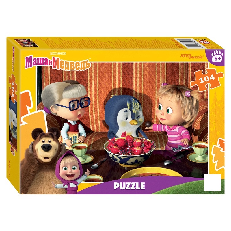 Пазл Step puzzle 104 деталей: Маша и Медведь (82246)