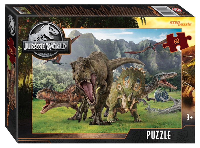 Пазл Step puzzle 60 деталей: Парк юрского периода (81220)