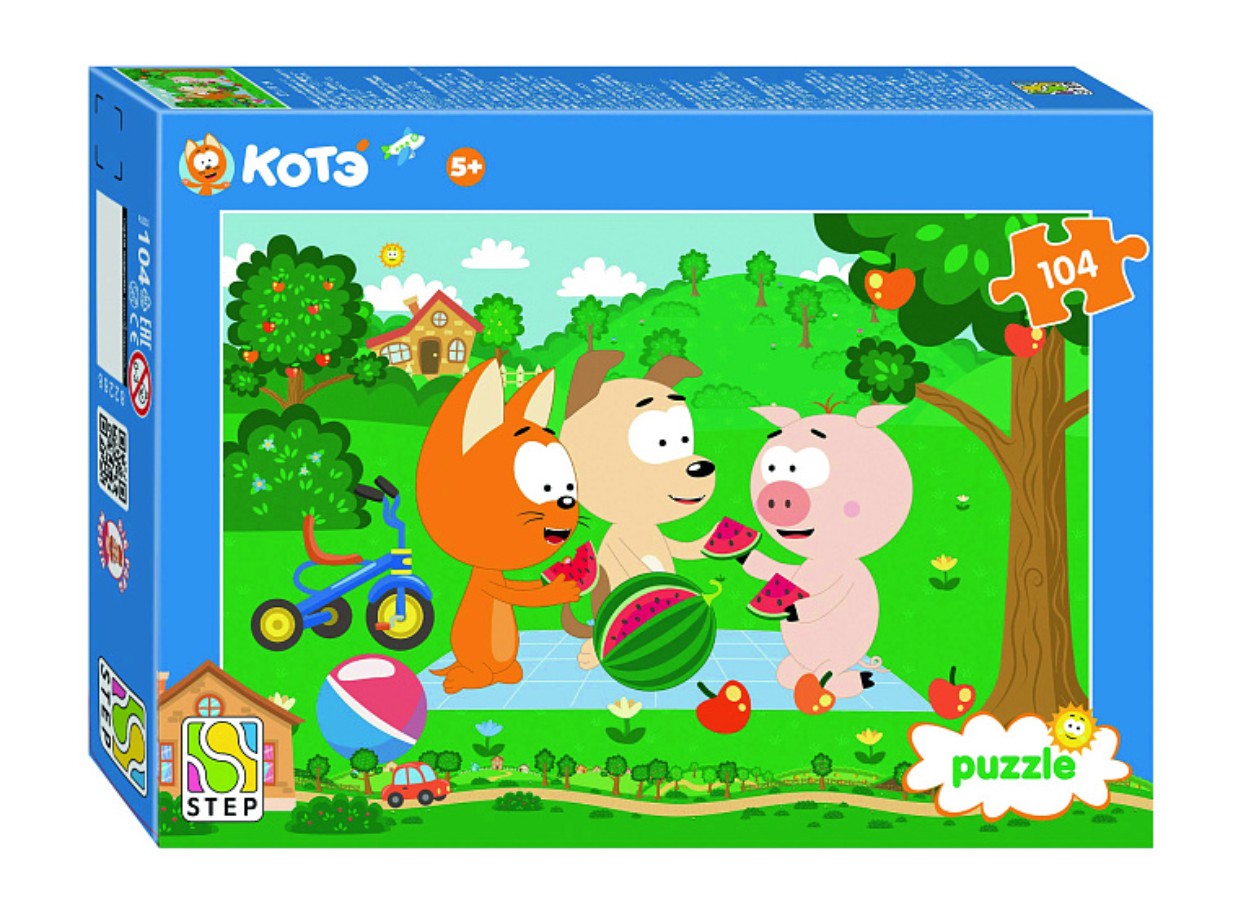 Пазл Step puzzle 104 деталей: Котэ (82268)