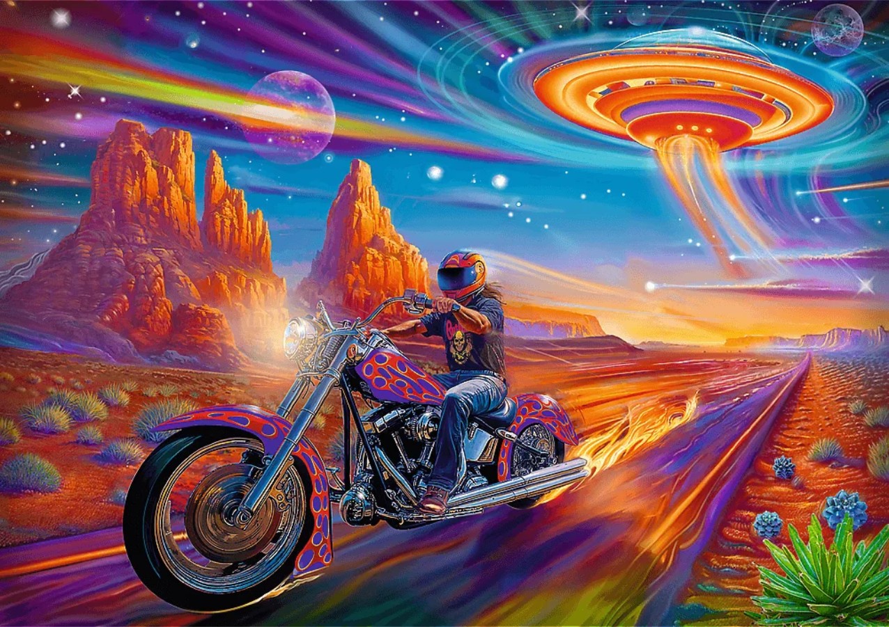 Пазл Trefl 1000 деталей: DreamScapes. Безумная поездка (TR10930)